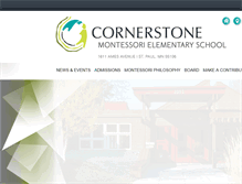 Tablet Screenshot of cornerstone-elementary.org